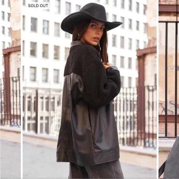 12th Tribe Black Leather Jacket - Picture 11 of 13